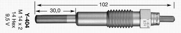 NGK 6829 Свічка розжарювання