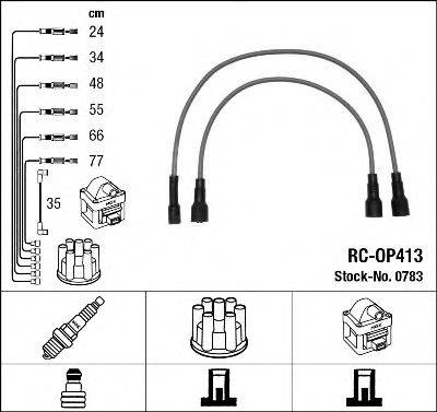 OPEL 90 337 000 Комплект дротів запалювання