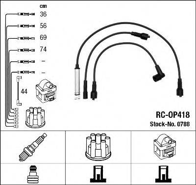 EUROCABLE 4 013 Комплект дротів запалювання