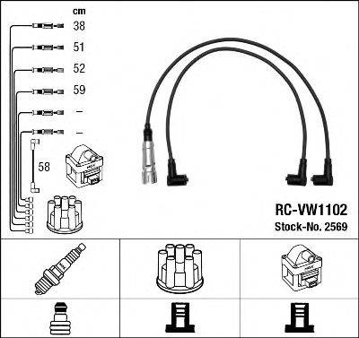 EUROCABLE 4 262 Комплект дротів запалювання