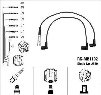 EUROCABLE 6 534 Комплект дротів запалювання
