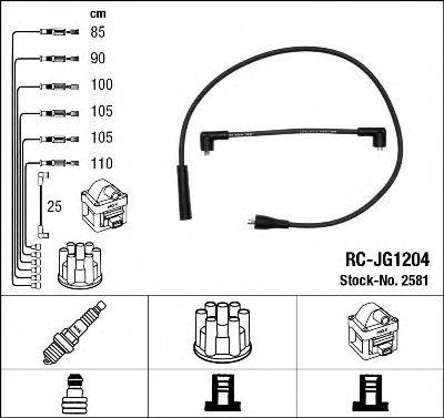 NGK 2581 Комплект дротів запалювання