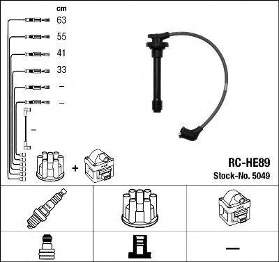 HONDA 32700PCB003 Комплект дротів запалювання