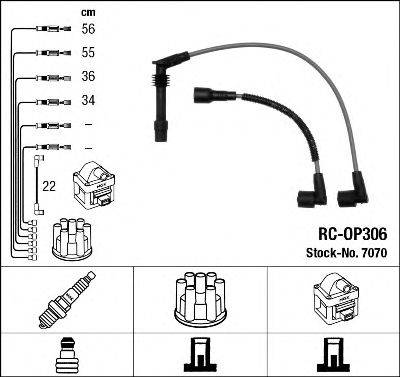 NGK 7070 Комплект дротів запалювання