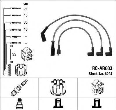 EUROCABLE 6 913 Комплект дротів запалювання