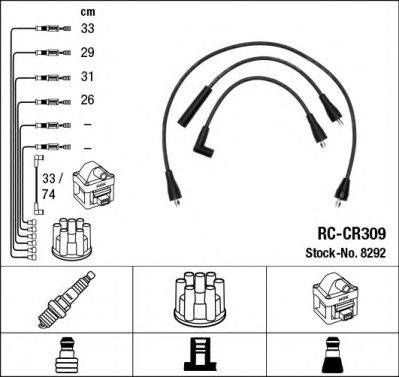 CHRYSLER 04419359 Комплект дротів запалювання