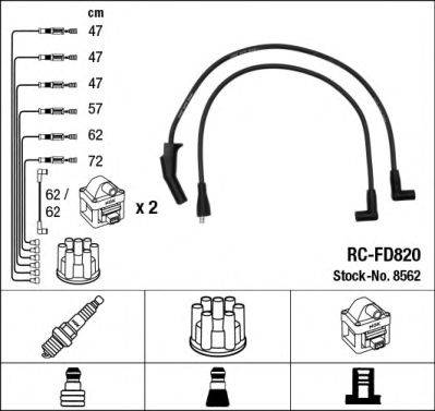 FACET 4.9062 Комплект дротів запалювання