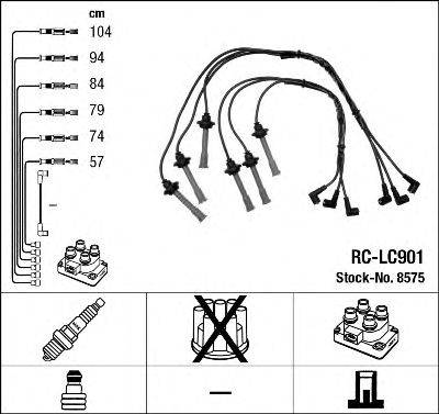 LUCAS DKC 215 Комплект дротів запалювання