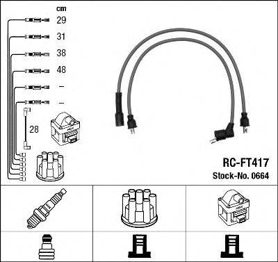 EUROCABLE 4 402 Комплект дротів запалювання