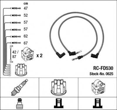 EUROCABLE 6 523 Комплект дротів запалювання
