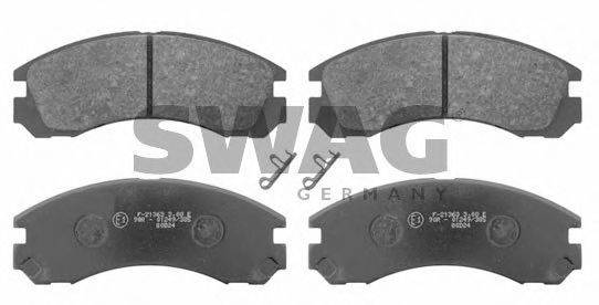 SWAG 21768 Комплект гальмівних колодок, дискове гальмо