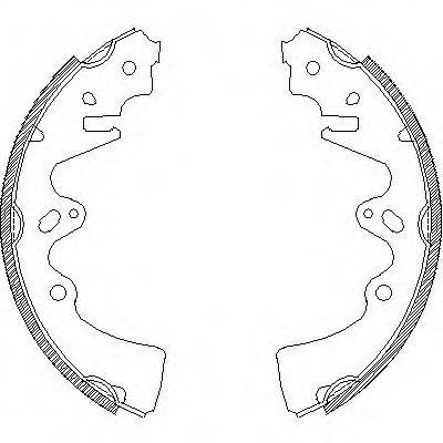 MAZDA 411326310 Комплект гальмівних колодок