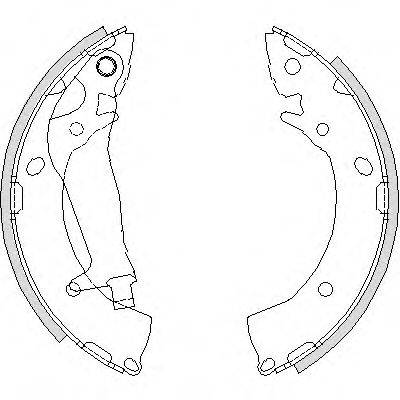 BENDIX BS1780 Комплект гальмівних колодок