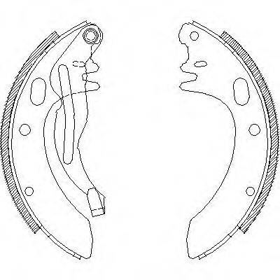 REMSA 4605.00 Комплект гальмівних колодок