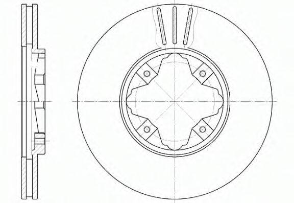 VW 23-0362 гальмівний диск