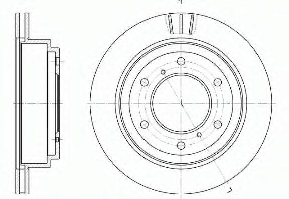 VW 23-0778 гальмівний диск