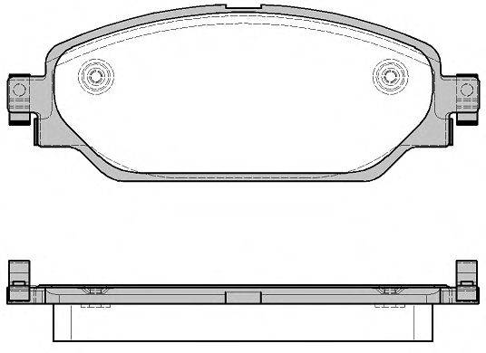 ROADHOUSE 25567 Комплект гальмівних колодок, дискове гальмо