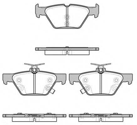 REMSA 22160 Комплект гальмівних колодок, дискове гальмо