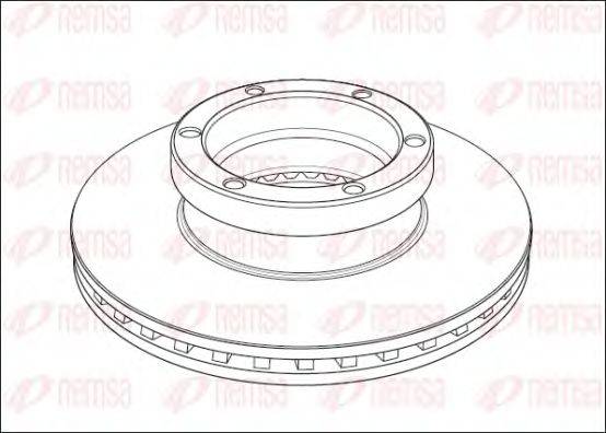 REMSA NCA100420 гальмівний диск