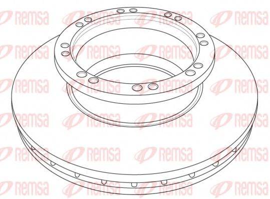 REMSA 1215.20 гальмівний диск