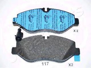 MDR MFP2117 Комплект гальмівних колодок, дискове гальмо