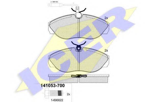 LOBRO 32027 Комплект гальмівних колодок, дискове гальмо