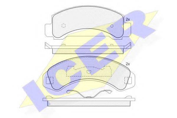 LUCAS ENGINE DRIVE GDB4013 Комплект гальмівних колодок, дискове гальмо