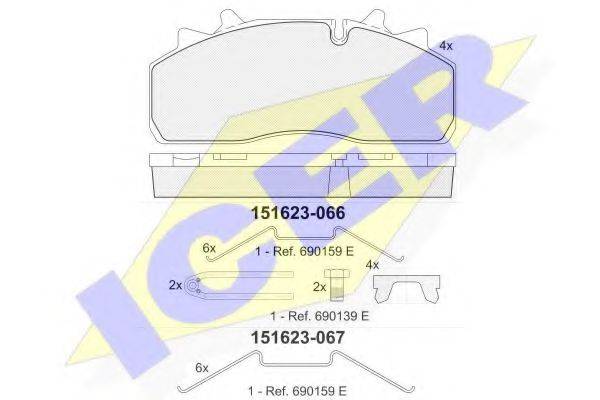 LUCAS CAV GDB5083 Комплект гальмівних колодок, дискове гальмо