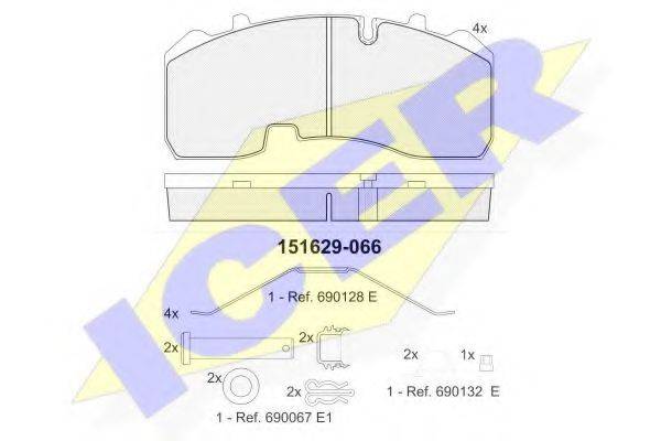 LUCAS GDB5092 Комплект гальмівних колодок, дискове гальмо