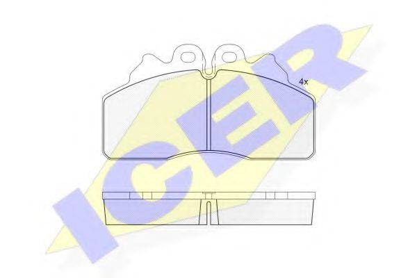 LUCAS GDB5113 Комплект гальмівних колодок, дискове гальмо
