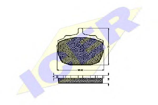 LUCAS TVS GDB752 Комплект гальмівних колодок, дискове гальмо