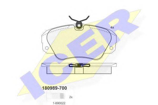 LUCAS ENGINE DRIVE GDB957 Комплект гальмівних колодок, дискове гальмо