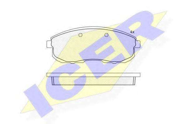 LUCAS GDB3390 Комплект гальмівних колодок, дискове гальмо