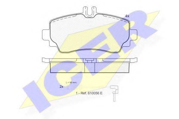 LUCAS ENGINE DRIVE GDB1293 Комплект гальмівних колодок, дискове гальмо