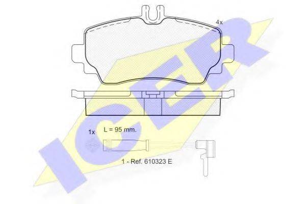 LOBRO 32447 Комплект гальмівних колодок, дискове гальмо