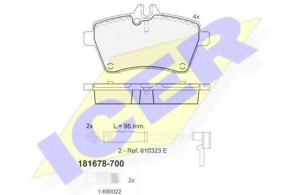 LUCAS ENGINE DRIVE GDB1630 Комплект гальмівних колодок, дискове гальмо