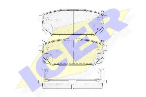 LUCAS ENGINE DRIVE GDB3344 Комплект гальмівних колодок, дискове гальмо