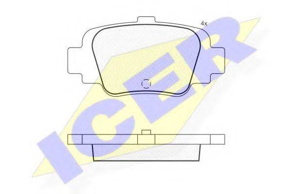 LUCAS GDB1060 Комплект гальмівних колодок, дискове гальмо