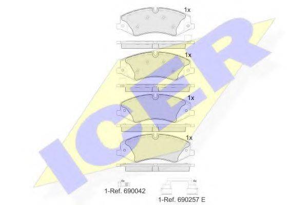 LUCAS ENGINE DRIVE GDB1898 Комплект гальмівних колодок, дискове гальмо