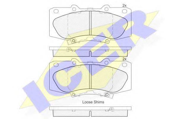 LUCAS GDB3534 Комплект гальмівних колодок, дискове гальмо