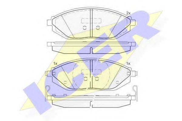 LUCAS GDB4606 Комплект гальмівних колодок, дискове гальмо