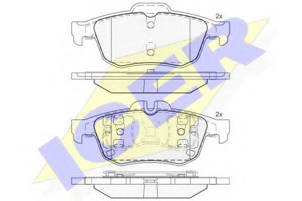 ICER 25265 Комплект гальмівних колодок, дискове гальмо