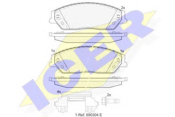 LUCAS GDB3614 Комплект гальмівних колодок, дискове гальмо