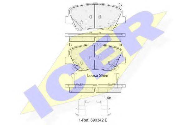 LUCAS ENGINE DRIVE GDB3549 Комплект гальмівних колодок, дискове гальмо