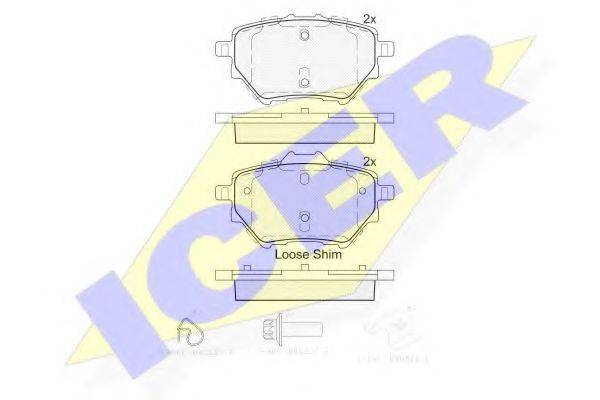 LUCAS ENGINE DRIVE GDB2036 Комплект гальмівних колодок, дискове гальмо