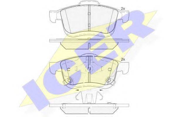 LUCAS ENGINE DRIVE GDB2060 Комплект гальмівних колодок, дискове гальмо