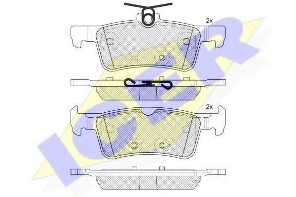 LUCAS ENGINE DRIVE GDB2055 Комплект гальмівних колодок, дискове гальмо