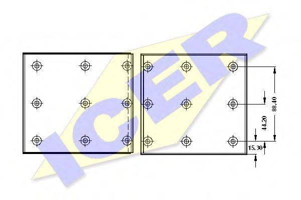 ICER PD/  5/6/1 Комплект гальмівних черевиків, барабанні гальма