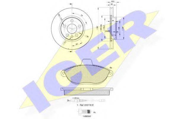 REMSA 602.00 Комплект гальм, дисковий гальмівний механізм