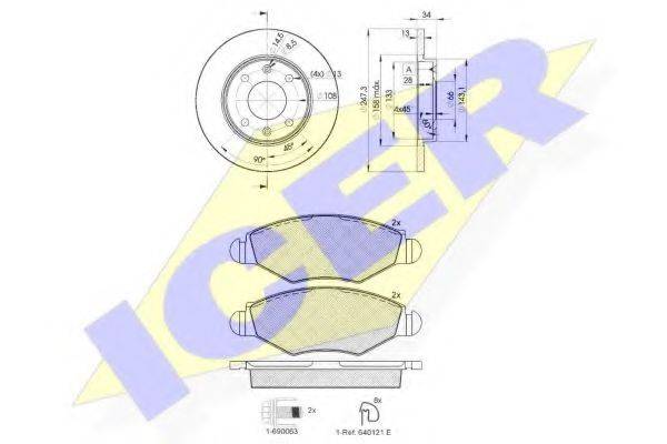 REMSA 643.04 Комплект гальм, дисковий гальмівний механізм